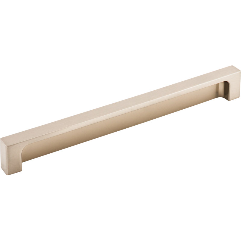Sanctuary (R) II Modern Metro 12" Center to Center Finger Pull, Brushed Satin Nickel, 8" Center to Center