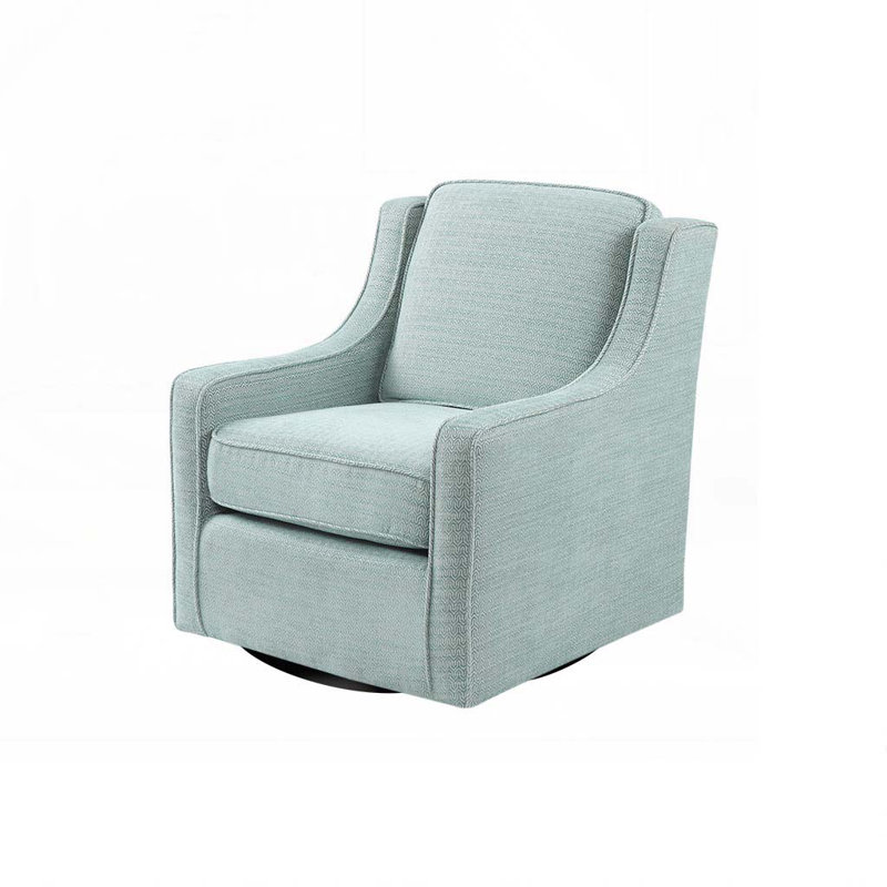 Chaise pivotante rembourrée à 360 degrés, Bleu