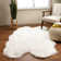 Diller White Faux Sheepskin Fur Machine Washable Shag Fluffy Area Rug