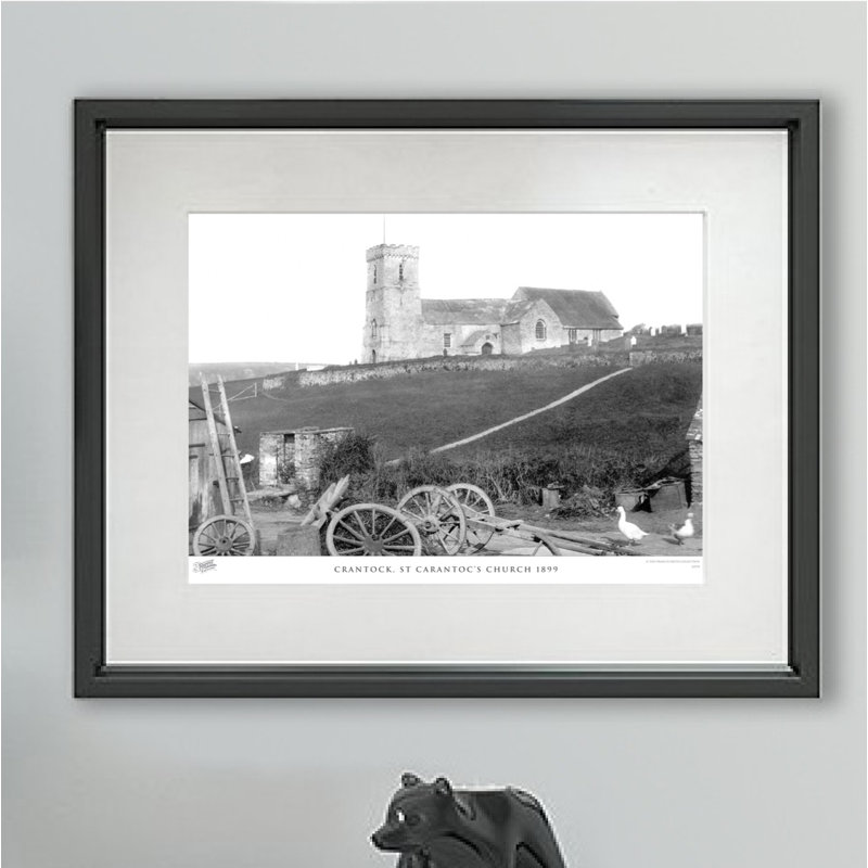 Crantock, St Carantocs Church 1899 - Single Picture Frame Print, 40cm H x 50cm W x 2.3cm D