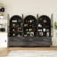 Armoire de rangement pour garde-manger 71 po avec bibliothèques, portes vitrées et 6 tiroirs (ensemble de 3)-822897103