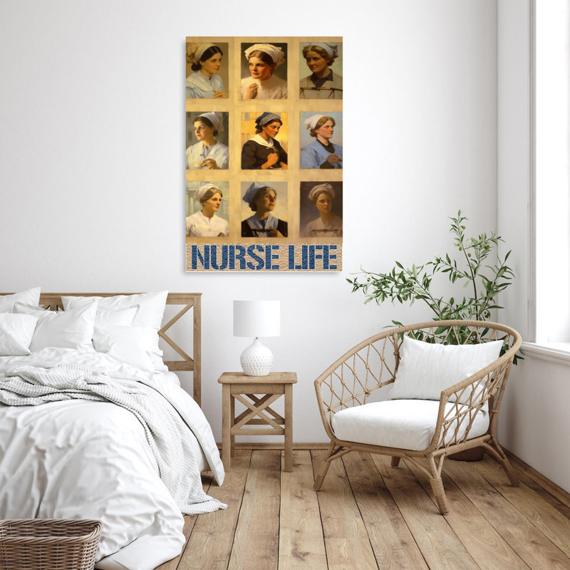 « nurse life », H 36 po x l 24 po x P 1,25 po