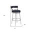 Chaise de bar pivotante en faux cuir et fer 39 po-1084370302