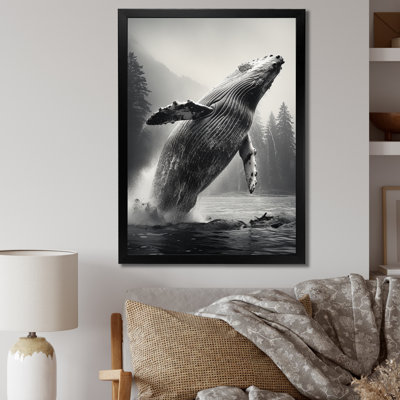 Belarmino Alaska Majestic Whale, reproduction d'art sur toile