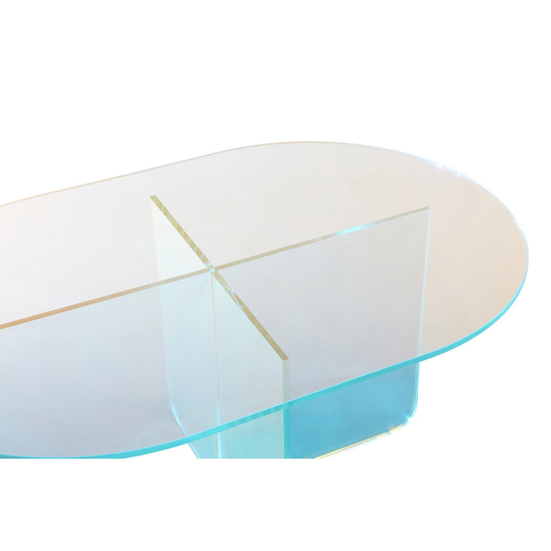 Table basse Vinci en verre irisé