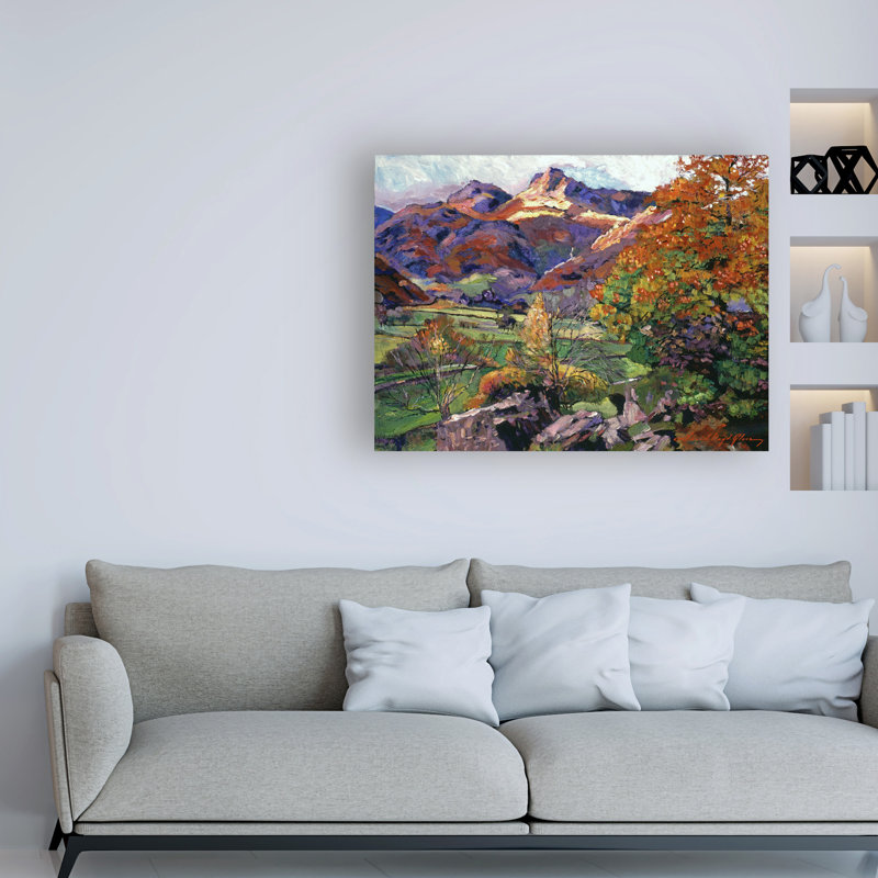 « Mountain Valley Meadows » par David Lloyd Glover, reproduction d’art sur toile tendue, H 18 po x l 24 po x P 2 po