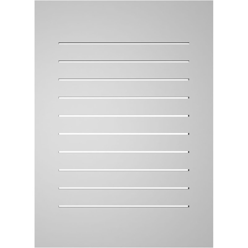 Rectangle Surface Mount Signature Urethane Functional Gable Vent, Primed Tan, 36" H x 26" W x 1" D