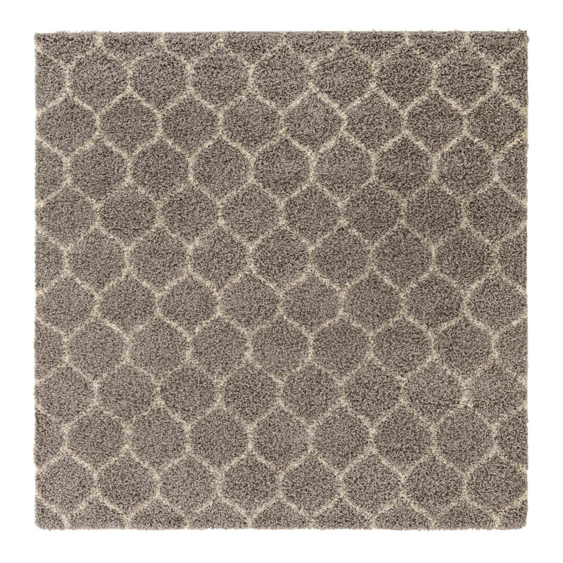Geometric Indoor Rug, Square 7'10"