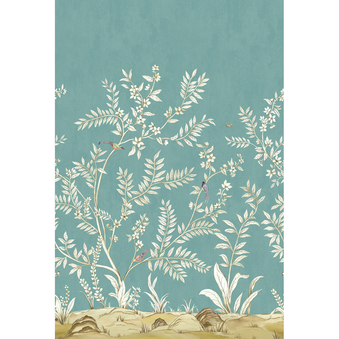 Vija Floral Wall Mural Red Barrel Studio® 