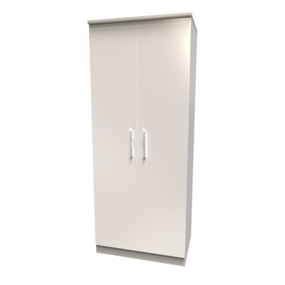 Knightsbridge 2 Door Wardrobe in Kashmir Gloss & Kashmir (Ready Assembled)