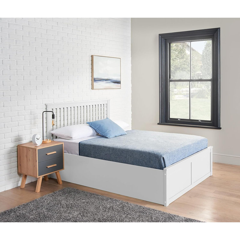 Baragrey Ottoman Storage Bed with Mattress, Kingsize (5')