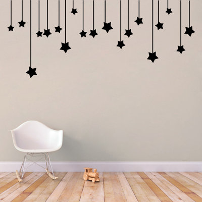Décalcomanie murale Étoiles suspendues