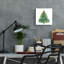  «Painted Tree» par Elle Media Group SA, art mural en verre acrylique, 12 po x 12 po