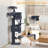 Large Sturdy Cat Tree Tower, 75 Inch Tall Pet Condo For 7 Large Cats, Cat Tree Indoor Climbing Activity Tower, 2 Large Platform/2 Cave/2 Hanging Basket/5 Scratching Post, Dark Grey-1344378439