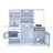 Teamson Kids Little Chef Lyon Modern Wooden Play Kitchen, Gray