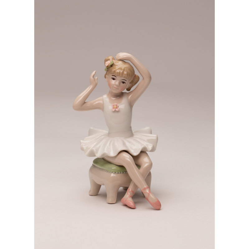 Ballerine assise sur la chaise