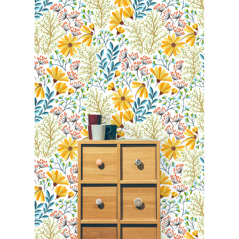 Rouleau de papier peint amovible Malinowski, L 100 po x l 25 po