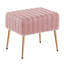 47cm Wide Rectangle Solid Colour Footstool Ottoman-1874078763