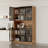 Glennell 79'' H Lighted China Cabinet with Glass Doors and Shelves-1824619415