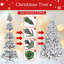 Arbre de Noël 4 pi avec pommes de pin et base en métal-109555371