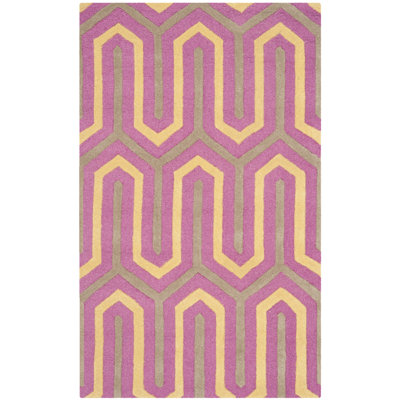 Deedgra Hand Tufted Wool Geometric Rug