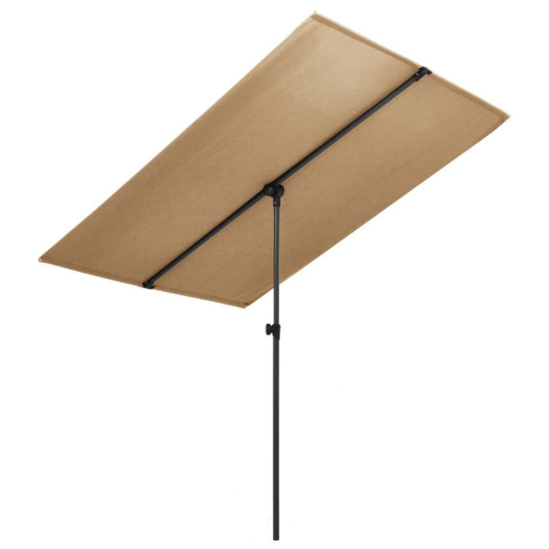 Parasol de marché rectangulaire, Taupe