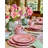 Cabbage Pink Plate 7", Set of 4