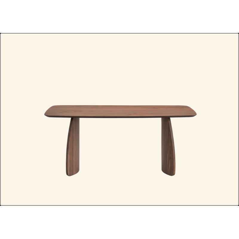 Hadasa Walnut Finish Dining Table