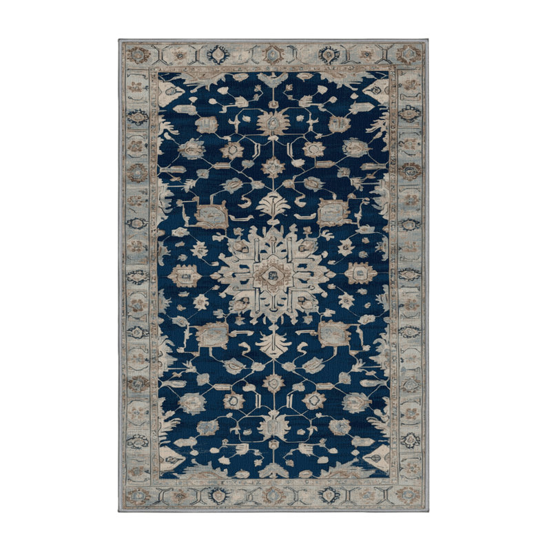 Tapis gris lavable à la machine, Rectangle 2 pi x 3 pi