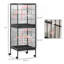 Cage à oiseaux Pawhut Largeur pour envergure, volière d'oiseaux d'intérieur avec conception à portes multiples, convient pour un canari, pinson, conure, 55 po-2014607240