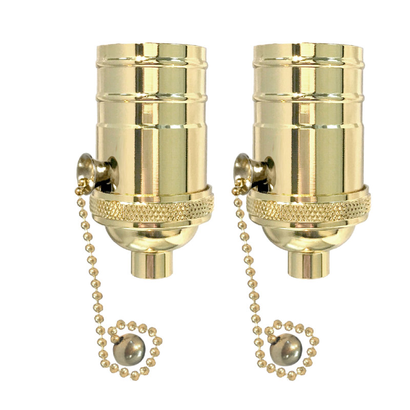 Ensemble d'éclairage pour douille de lampe à tirer, Laiton poli