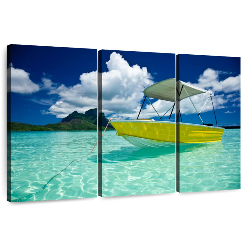 Mehar Bora Bora Boat, 48" H x 74" W