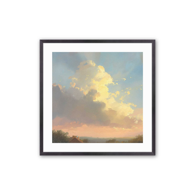 «Brilliant Skies I», H 13,75 po x l 13,75 po, Zinc patiné