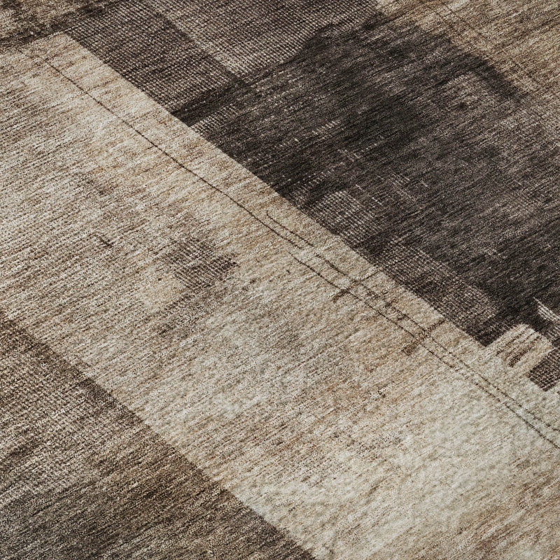 Premium Machine Washable Jessie AMF1202 Abstract Rug, Rond 8 pi