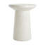 Table d'appoint d'extérieur H 24 po MGO Terrazzo, blanc