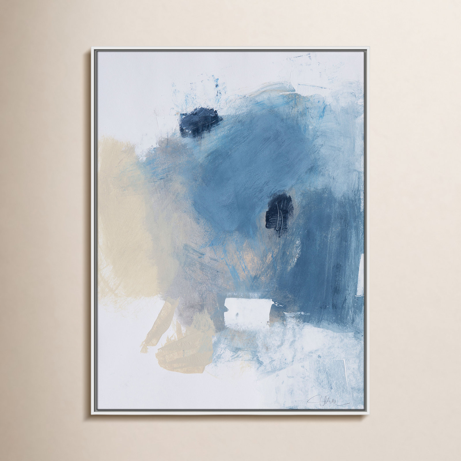 Coastal Carnival Collection "Coastal Carnival I" Print, No Mat, 41.5" H x 31.5" W x 2" D, White Floater Framed Canvas