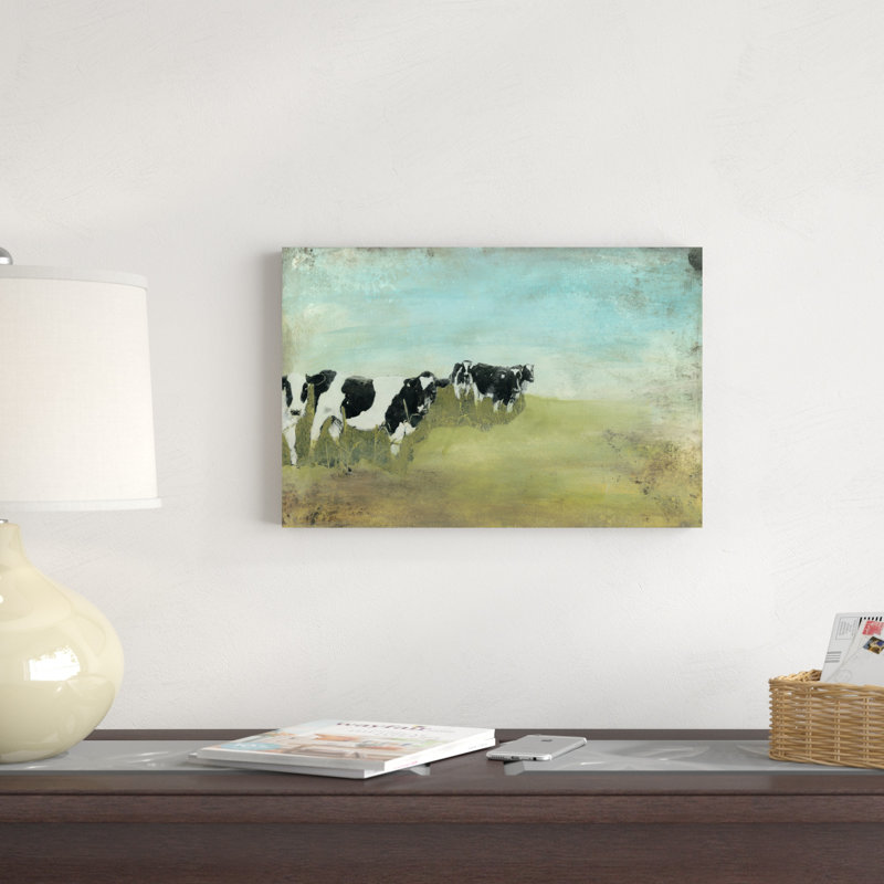 Country Drive Cows II, H 12 po x l 18 po x P 1,25 po