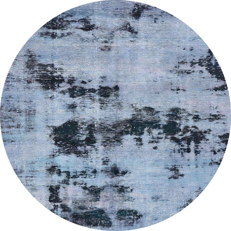Abstract Indoor Rug, Round 6'