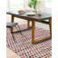 Tapis rose / jaune tressé à la main Marcantel-30825801