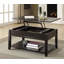 Table basse à plateau relevable avec rangement spacieux et conception fonctionnelle moderne