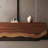 Creative design sense simple solid wood TV cabinet