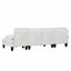 Canapé moderne en velours granulé de 112 po x 56 po, canapé en U avec siège et canapé-lit à 6 places avec méridienne double-937708472