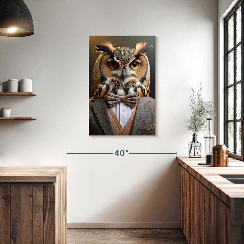 Brampt An Owl Portrait, 36" H x 24" W