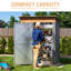 5x3 FT Outdoor Storage Shed Metal Shed Tool Shed