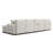 126" U-Shaped Cloud Sectional Sofa with Console and Double Chaise-1652969379