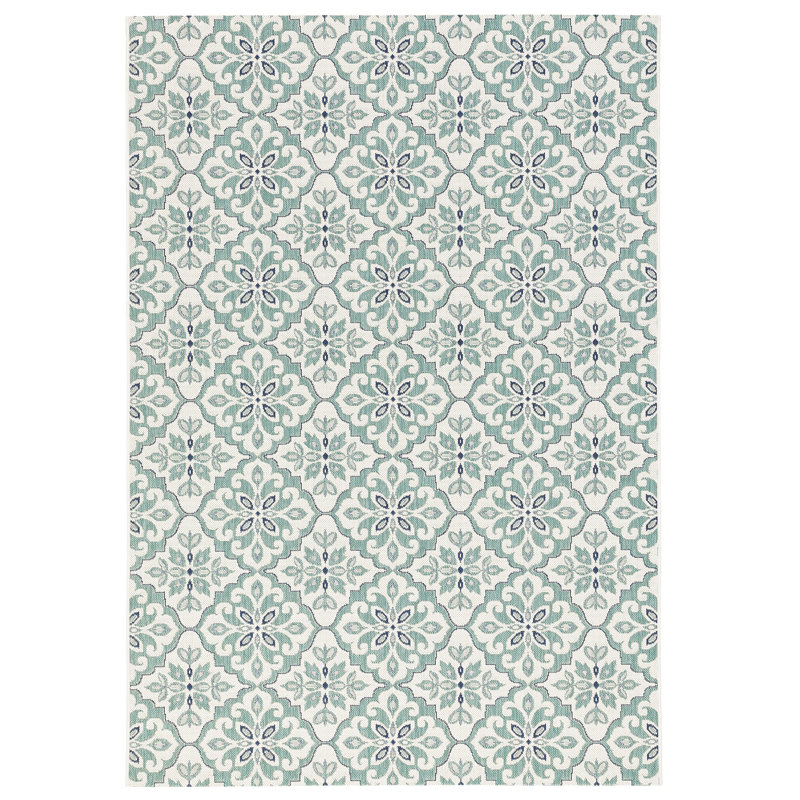 Campuzano Damask Indoor / Outdoor Area Rug, Rectangle 160cm x 230cm