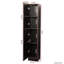 Armoire autoportante noire pour la cuisine et la salle à manger. Deux portes, deux tablettes. 13,7 x 11,23 x 74,62, 56,69 lb Pièce élégante. Et élégant et polyvalent. Fait de