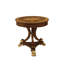 Serene Round Mahogany Wood Dining Table