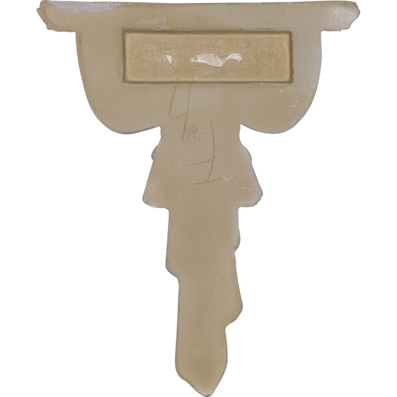 Tassel And Ribbon Marbleizing Accent Shelf