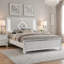 Grand lit Stacy, tête de lit avec éclairage DEL, revêtement argenté, blanc-122772692